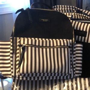 Henri Bendel, canvas Backpack.